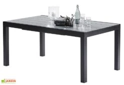 Salon De Jardin HPL Star : Table Extensible + 6 Fauteuils + 4 Chaises 7 Salon De Jardin HPL Star : Table Extensible + 6 Fauteuils + 4 Chaises -Abriet Mobilier Soldes Boutique table salon de jardin aluminium hpl 6 10 personnes