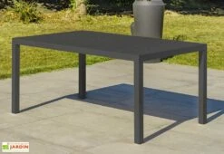 Salon De Jardin Haut 7 Places En Aluminium Cayenne Noir 5 Salon De Jardin Haut 7 Places En Aluminium Cayenne Noir -Abriet Mobilier Soldes Boutique table salon jardin haut 7places aluminium cayenne noir