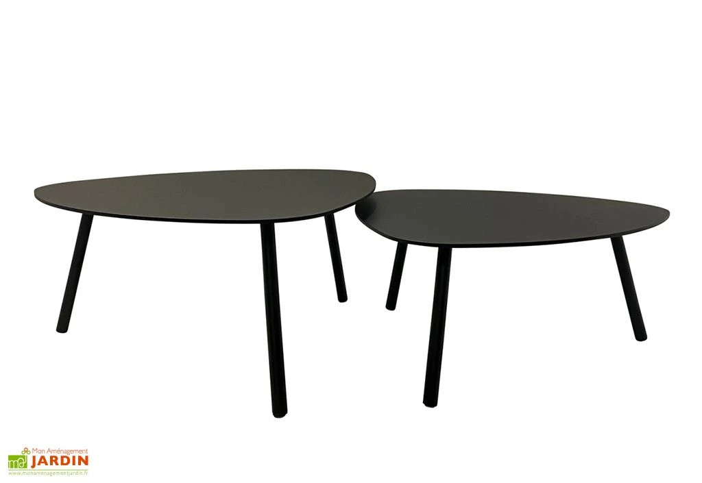 Tables Basses Gigognes Design Moderne - 74 X 40 Cm Et 49 X 35 Cm 3 Tables Basses Gigognes Design Moderne - 74 X 40 Cm Et 49 X 35 Cm – Image 3