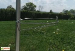 Etendoir à Linge Extérieur En Inox 6 M - Tension Automatique -Abriet Mobilier Soldes Boutique tablette inox etendoir linge exterieur si