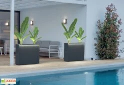 Jardinière En Métal Avec 3 Niveaux De Contenance - 100 X 25 X 80 Cm -Abriet Mobilier Soldes Boutique terasse exterieur jardiniere hg