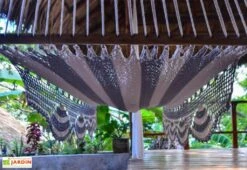 Hamac En Coton Tissé à La Main 100 X 237 Cm - Boaco L -Abriet Mobilier Soldes Boutique toile hamac coton boaco barres ecartement