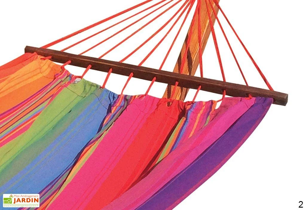 Toile De Hamac Double En Coton 150 X 220 Cm - Quito 2 Toile De Hamac Double En Coton 150 X 220 Cm - Quito – Image 2
