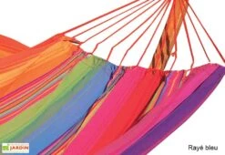 Toile De Hamac Double En Coton 150 X 220 Cm - Belize -Abriet Mobilier Soldes Boutique toile hamac coton raye belize