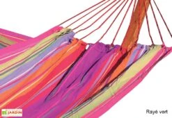 Toile De Hamac Double En Coton 150 X 220 Cm - Belize -Abriet Mobilier Soldes Boutique toile hamac double coton belize