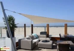 Voile D'ombrage Triangulaire 4 X 4 X 4 M - Ingenua Sunbrella -Abriet Mobilier Soldes Boutique toile ombrage ingenua triangle 1