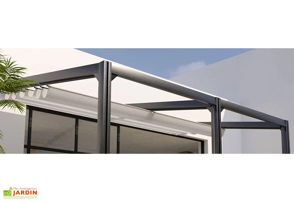Toile D’ombrage En Polyester Pour Pergola Antigua – 3 X 4 M 1 Toile D’ombrage En Polyester Pour Pergola Antigua – 3 X 4 M