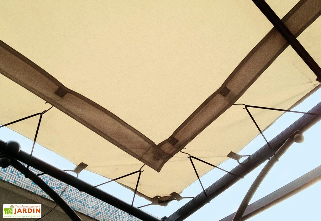 Toile Universelle En Polyester Pour Pergola Adossée 3 X 3 M 1 Toile Universelle En Polyester Pour Pergola Adossée 3 X 3 M