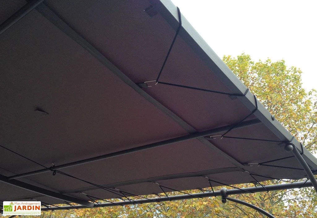 Toile Universelle En Polyester Pour Pergola Adossée 3 X 3 M 2 Toile Universelle En Polyester Pour Pergola Adossée 3 X 3 M – Image 2