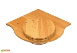 Toilette Sèche D’angle En épicéa Ou Douglas Pour Cabine Ventarèl - 62 X 62 X 42 Cm -Abriet Mobilier Soldes Boutique toilettes seches angle douglas