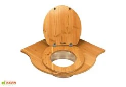 Toilette Sèche D’angle En épicéa Ou Douglas Pour Cabine Ventarèl - 62 X 62 X 42 Cm -Abriet Mobilier Soldes Boutique toilettes seches en douglas