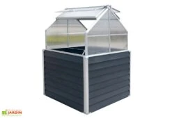 Mini Serre De Jardin Surélevée Avec Rangement – 1,2 X 1,2 M -Abriet Mobilier Soldes Boutique toit ouvrant serre hauteur
