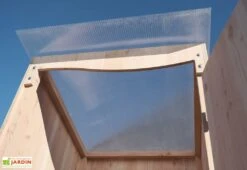 Abri De Jardin En Bois Pour Toilettes Sèches Ventarèl - 120 X 105 X 215 Cm -Abriet Mobilier Soldes Boutique toit translucide cabine