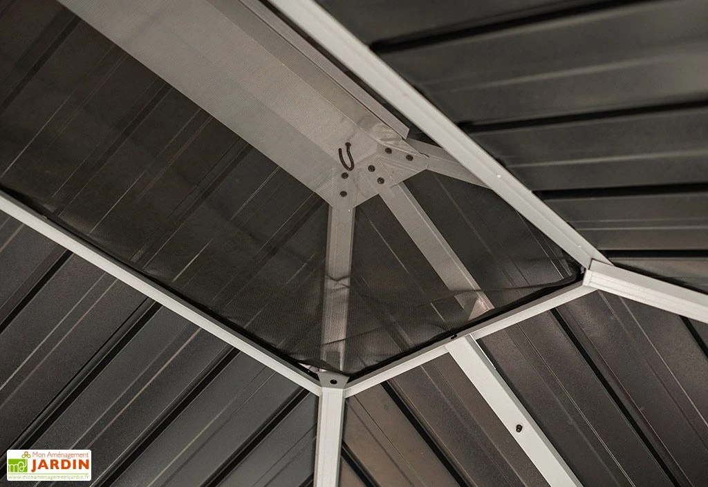 Pergola Fermée En Aluminium 4 X 3 M Avec Toiture Acier - Bolata 6 Pergola Fermée En Aluminium 4 X 3 M Avec Toiture Acier - Bolata – Image 6