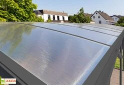 Carport Simple En Aluminium Et Polycarbonate Anthracite - 15,15 M² 9 Carport Simple En Aluminium Et Polycarbonate Anthracite - 15,15 M² -Abriet Mobilier Soldes Boutique toiture polycarbonate carport aluminium