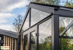 Serre De Jardin En Bois Et Verre Trempé – Myosotis -Abriet Mobilier Soldes Boutique toiture verre trempe serre jardin bois stali