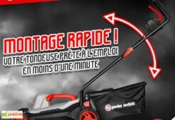 Tondeuse à Gazon Électrique 1800 W – 40 Cm Bac Récolteur 40 L -Abriet Mobilier Soldes Boutique tondeuse electrique 1800w elem garden tde1840p montage rapide