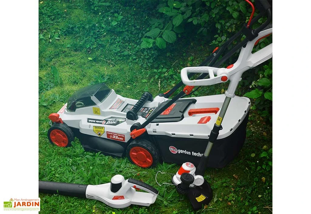 Kit Tondeuse électrique + Coupe-bordure électrique + Souffleur 20 V 2 Kit Tondeuse électrique + Coupe-bordure électrique + Souffleur 20 V – Image 2