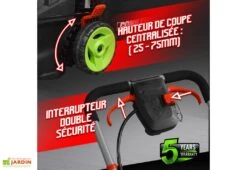 Tondeuse à Gazon Sans Fil PowerShared 2x 20V 34 Cm - Sans Batterie -Abriet Mobilier Soldes Boutique tondeuse gazon sans fil powershared constructor 3