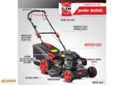 Tondeuse Thermique Autotractée 173 CC – 50 Cm -Abriet Mobilier Soldes Boutique tondeuse thermique 173cc elem garden ttac51t173 22