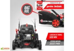 Tondeuse Thermique Autotractée 173 CC – 50 Cm -Abriet Mobilier Soldes Boutique tondeuse thermique autotractee elem garden ttac51t173 22