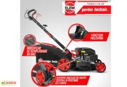 Tondeuse Thermique Autotractée 173 CC – 50 Cm -Abriet Mobilier Soldes Boutique tondeuse thermique mulching elem garden ttac51t173 22