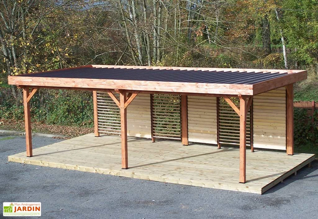 Tonnelle En Bois Avec Parois Lames Orientables – Ombra 7,5 X 4 M 1 Tonnelle En Bois Avec Parois Lames Orientables – Ombra 7,5 X 4 M