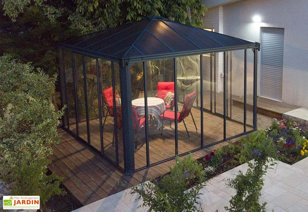 Jardin D’Hiver En Aluminium Et Polycarbonate 9 M² – LEDRO 3000 3 Jardin D’Hiver En Aluminium Et Polycarbonate 9 M² – LEDRO 3000 – Image 3