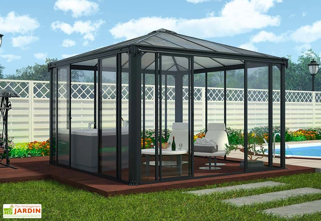 Jardin D’Hiver En Aluminium Et Polycarbonate 9 M² – LEDRO 3000 5 Jardin D’Hiver En Aluminium Et Polycarbonate 9 M² – LEDRO 3000 – Image 5