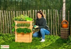 Tour De Culture Verticale En Bois De Mélèze 65 X 73 Cm -Abriet Mobilier Soldes Boutique tour culture verticale meleze