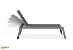 Bain De Soleil En Aluminium Et Toile Forli XL - 65 X 202 Cm (lot De 2) -Abriet Mobilier Soldes Boutique transat aluminium toile forli xl