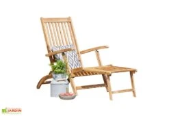 Transat En Bois D'acacia – 133 X 53 Cm