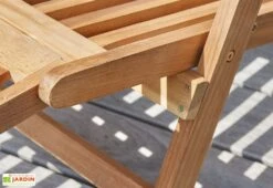 Transat En Bois D'acacia – 133 X 53 Cm -Abriet Mobilier Soldes Boutique transat bois acacia 4