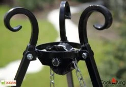 Trépied 180 Cm Et Grille De Cuisson Ronde Acier Brut Pour Braséro -Abriet Mobilier Soldes Boutique trepied 180cm grille cuisson ronde acier brut brasero 2