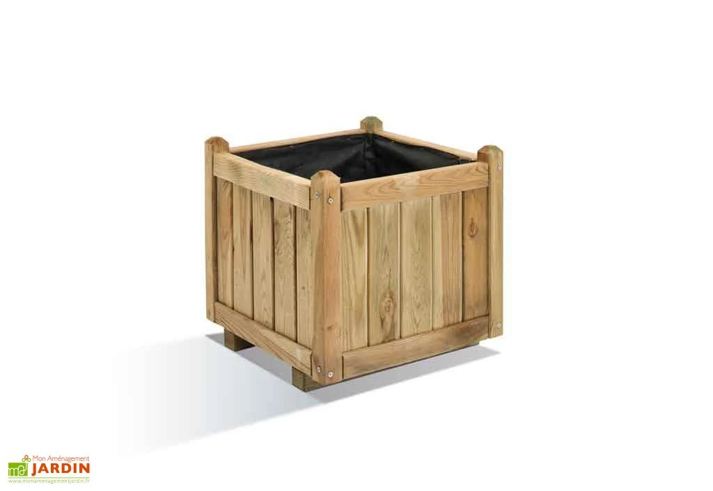 Bac à Fleurs Vendôme 50 (46x46x44) 1 Bac à Fleurs Vendôme 50 (46x46x44)