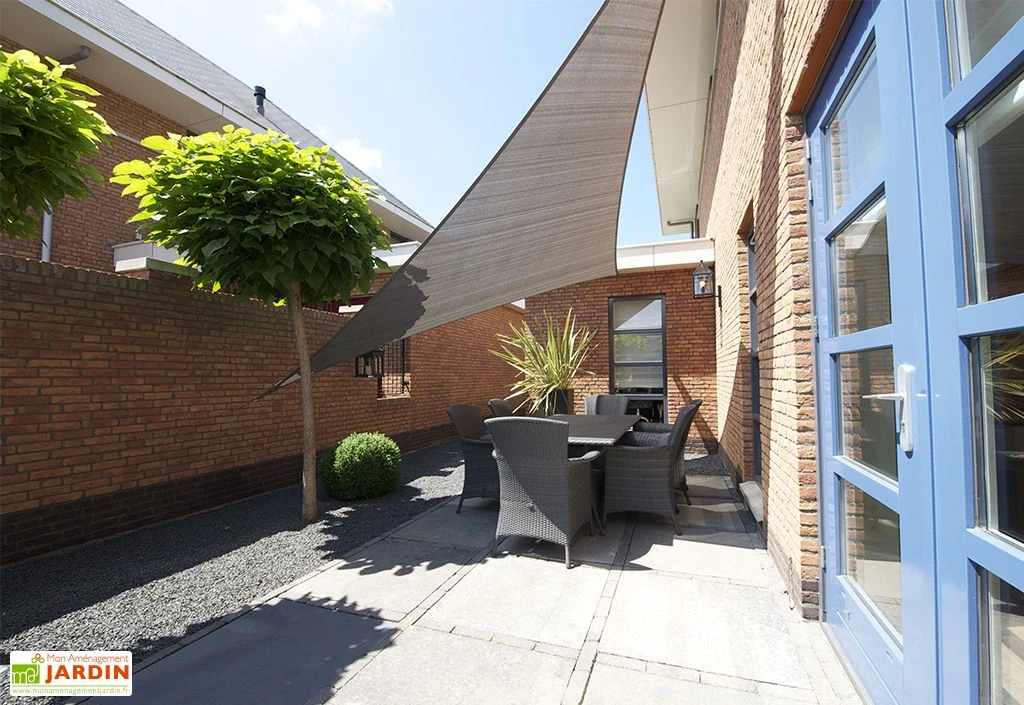 Nesling Voile D’ombrage Triangulaire En Polyéthylène Coolfit – 5 X 7,1 M 5 Nesling Voile D’ombrage Triangulaire En Polyéthylène Coolfit – 5 X 7,1 M – Image 5