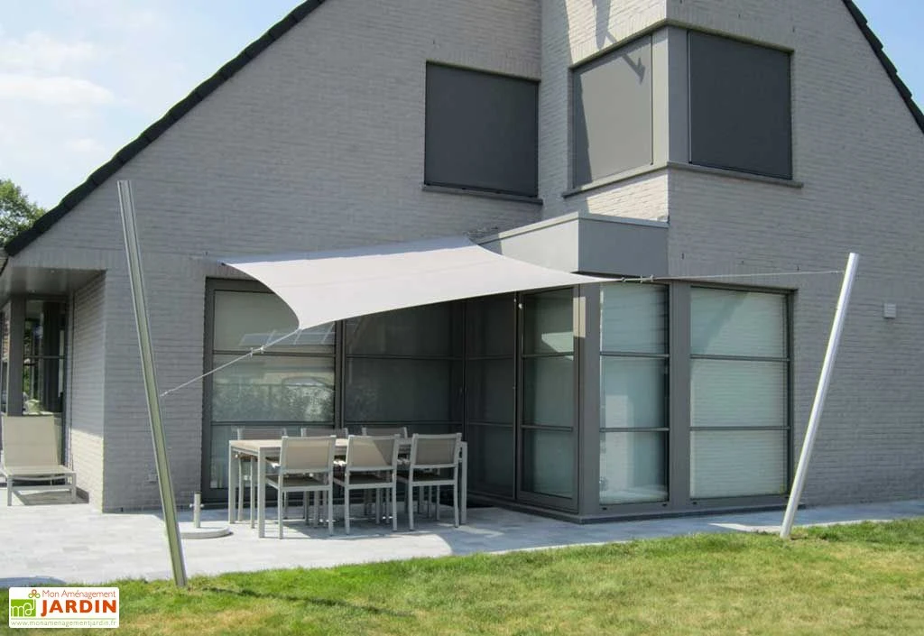 Voile D'ombrage Carrée 3 X 3 M - Ingenua Sunbrella 5 Voile D'ombrage Carrée 3 X 3 M - Ingenua Sunbrella – Image 5