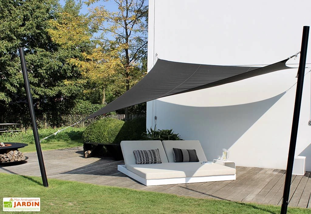 Voile D'ombrage Rectangulaire 3 X 4 M - Ingenua Solidum 3 Voile D'ombrage Rectangulaire 3 X 4 M - Ingenua Solidum – Image 3