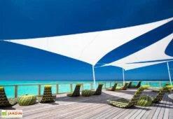 Voile D'ombrage Triangulaire 5 X 5 X 5 M - Ingenua Solidum -Abriet Mobilier Soldes Boutique voile ombrage triangle ingenua umbrosa solidum 1