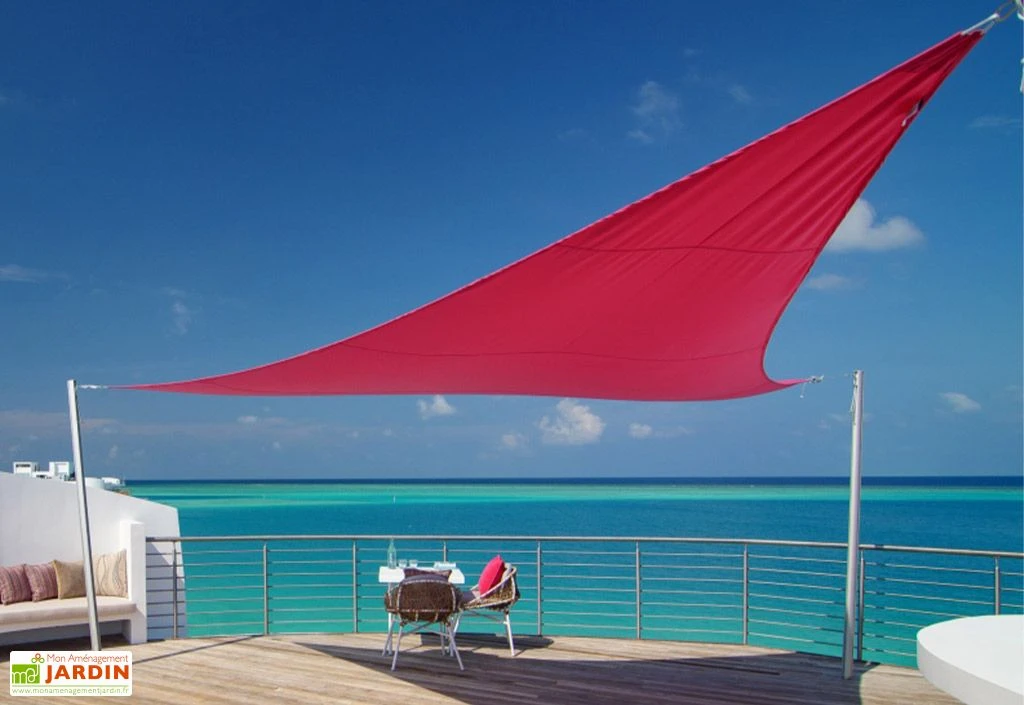 Voile D'ombrage Triangulaire 5 X 5 X 5 M - Ingenua Sunbrella 3 Voile D'ombrage Triangulaire 5 X 5 X 5 M - Ingenua Sunbrella – Image 3