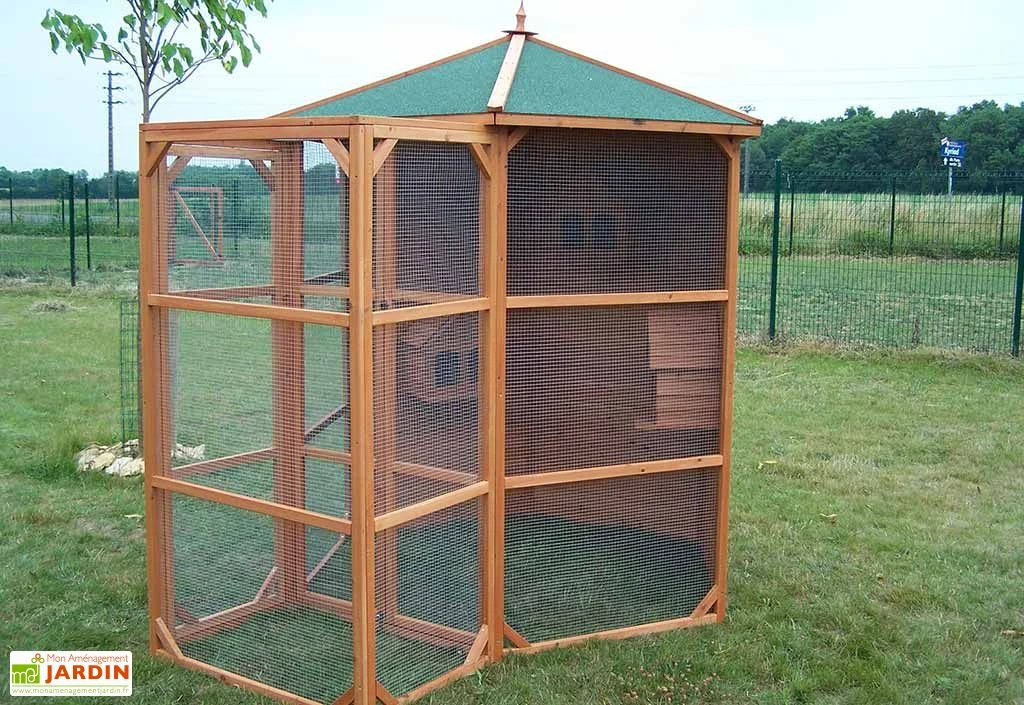 Volière Hexagonale Chardonneret 1 Volière Hexagonale Chardonneret