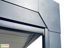 Rideau Pour Pergola Actual Green Outside – 3 M Noir -Abriet Mobilier Soldes Boutique zoom rideau actual